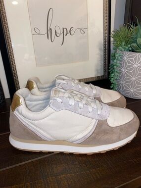 J. Crew Women's Suede Trainer Walking Sneakers Size 8